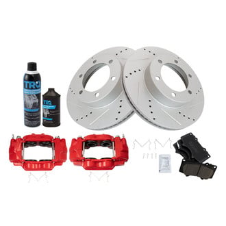 TRQ® - Performance Ceramic Front Brake Kit with Calipers