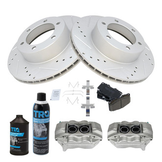 TRQ® - Performance Ceramic Front Brake Kit with Calipers