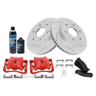 TRQ® - Performance Ceramic Front Brake Kit with Calipers