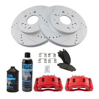 TRQ® - Performance Ceramic Front Brake Kit with Calipers