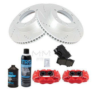 TRQ® - Performance Ceramic Front Brake Kit with Calipers