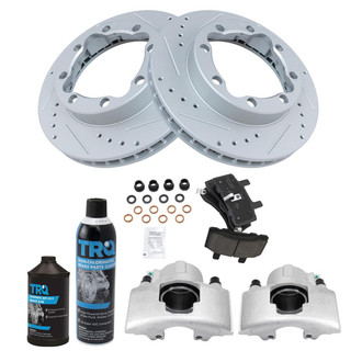 TRQ® - Performance Ceramic Front Brake Kit with Calipers