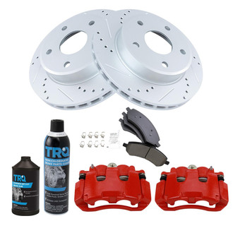 TRQ® - Performance Ceramic Front Brake Kit with Calipers