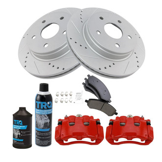 TRQ® - Performance Ceramic Front Brake Kit with Calipers