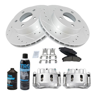TRQ® - Performance Ceramic Front Brake Kit with Calipers