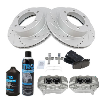 TRQ® - Performance Ceramic Front Brake Kit with Calipers