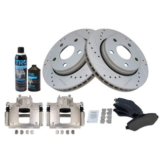 TRQ® - Performance Ceramic Front Brake Kit with Calipers