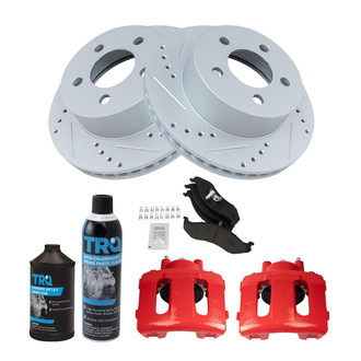 TRQ® - Performance Ceramic Front Brake Kit with Calipers