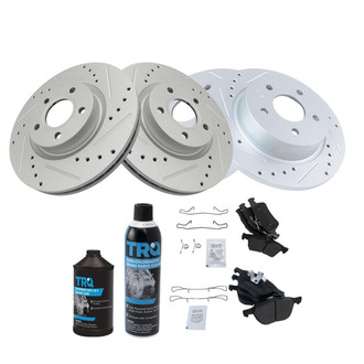 TRQ® - Performance Semi-Metallic Front and Rear Brake Kit