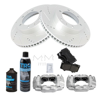 TRQ® - Performance Ceramic Front Brake Kit with Calipers