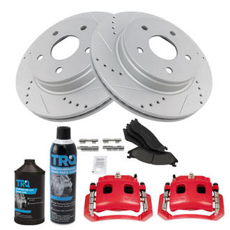 TRQ® - Performance Ceramic Front Brake Kit with Calipers