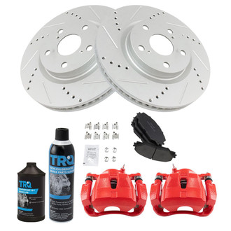 TRQ® - Performance Ceramic Front Brake Kit with Calipers