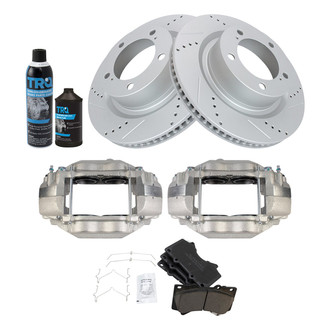 TRQ® - Performance Ceramic Front Brake Kit with Calipers