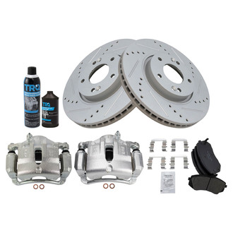 TRQ® - Performance Ceramic Front Brake Kit with Calipers
