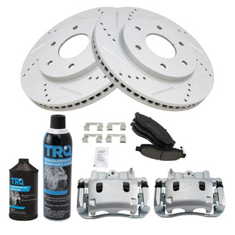 TRQ® - Performance Ceramic Front Brake Kit with Calipers