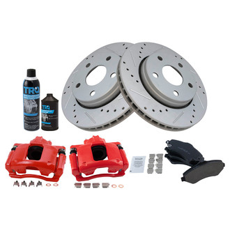 TRQ® - Performance Ceramic Front Brake Kit with Calipers