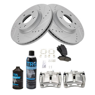 TRQ® - Performance Ceramic Front Brake Kit with Calipers