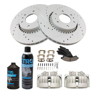TRQ® - Performance Ceramic Front Brake Kit with Calipers