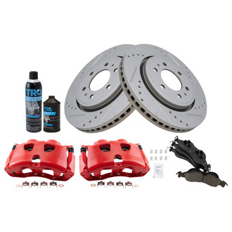 TRQ® - Performance Ceramic Front Brake Kit with Calipers