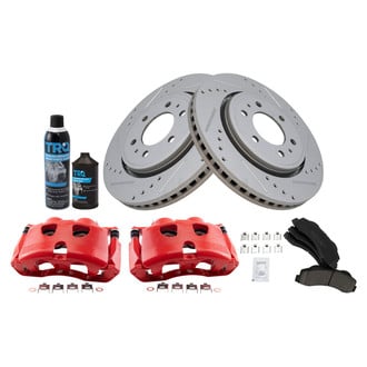 TRQ® - Performance Ceramic Front Brake Kit with Calipers
