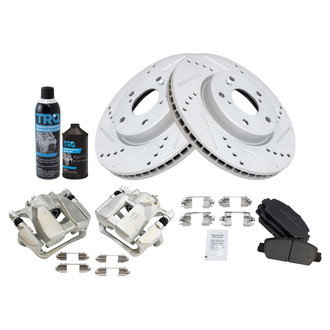 TRQ® - Performance Ceramic Front Brake Kit with Calipers