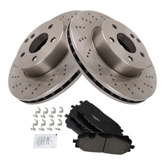 TRQ® - Front Disc Brake Kit with Ceramic Pads