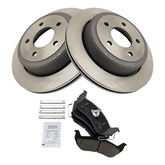 TRQ® - Rear Disc Brake Kit with Ceramic Pads