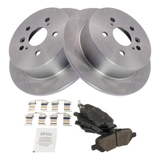 TRQ® - Rear Disc Brake Kit with Ceramic Pads