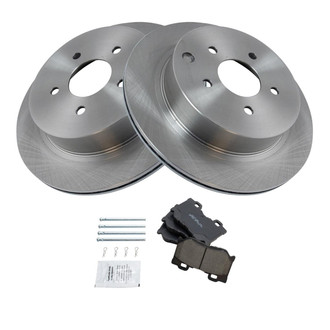 TRQ® - Rear Disc Brake Kit with Ceramic Pads