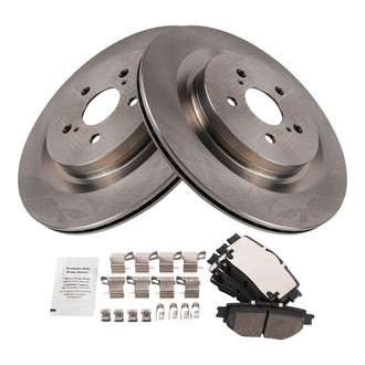 TRQ® - Rear Disc Brake Kit with Ceramic Pads