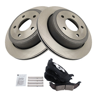 TRQ® - Rear Disc Brake Kit with Ceramic Pads