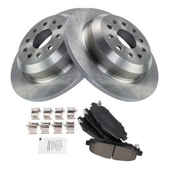 TRQ® - Rear Disc Brake Kit with Ceramic Pads