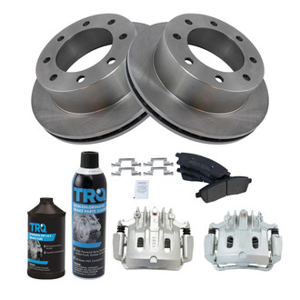 TRQ® - Rear Disc Brake Kit with Semi-Metallic Pads and Calipers
