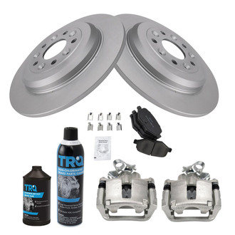 TRQ® - Rear Disc Brake Kit with Semi-Metallic Pads and Calipers