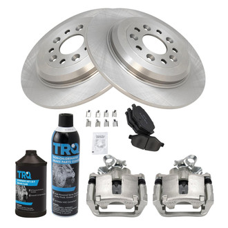TRQ® - Rear Disc Brake Kit with Semi-Metallic Pads and Calipers