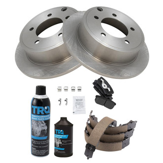 TRQ® - Rear Disc Brake Kit with Semi-Metallic Pads