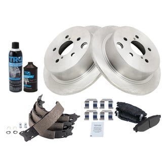 TRQ® - Rear Disc Brake Kit with Semi-Metallic Pads