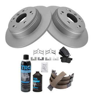 TRQ® - Rear Disc Brake Kit with Semi-Metallic Pads
