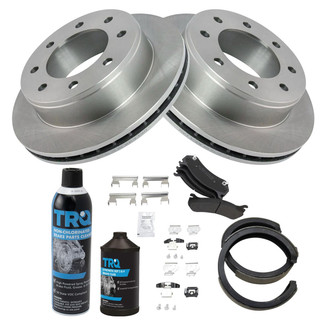 TRQ® - Rear Disc Brake Kit with Semi-Metallic Pads