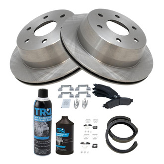 TRQ® - Rear Disc Brake Kit with Semi-Metallic Pads