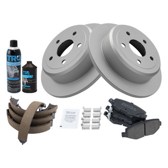 TRQ® - Rear Disc Brake Kit with Semi-Metallic Pads