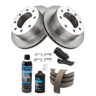 TRQ® - Rear Disc Brake Kit with Semi-Metallic Pads