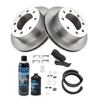 TRQ® - Rear Disc Brake Kit with Semi-Metallic Pads