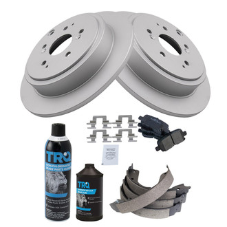 TRQ® - Rear Disc Brake Kit with Semi-Metallic Pads