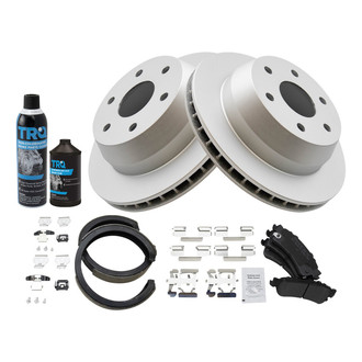 TRQ® - Rear Disc Brake Kit with Semi-Metallic Pads