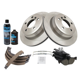TRQ® - Rear Disc Brake Kit with Semi-Metallic Pads