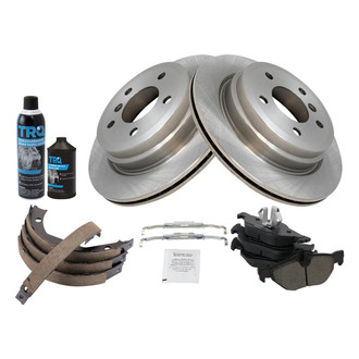 TRQ® - Rear Disc Brake Kit with Semi-Metallic Pads