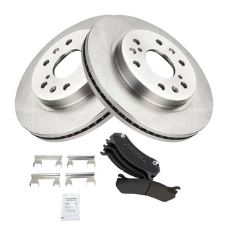 TRQ® - Front Disc Brake Kit with Semi-Metallic Pads
