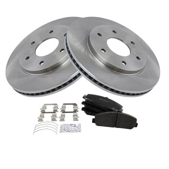 TRQ® - Front Disc Brake Kit with Semi-Metallic Pads