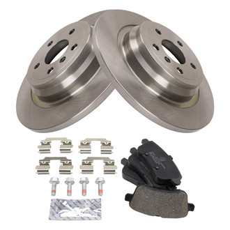 TRQ® - Rear Disc Brake Kit with Semi-Metallic Pads